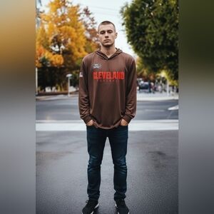 Cleveland Browns Size XL Hooded Drifit Nfl Team Gear